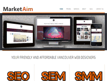 Tablet Screenshot of marketaim.ca
